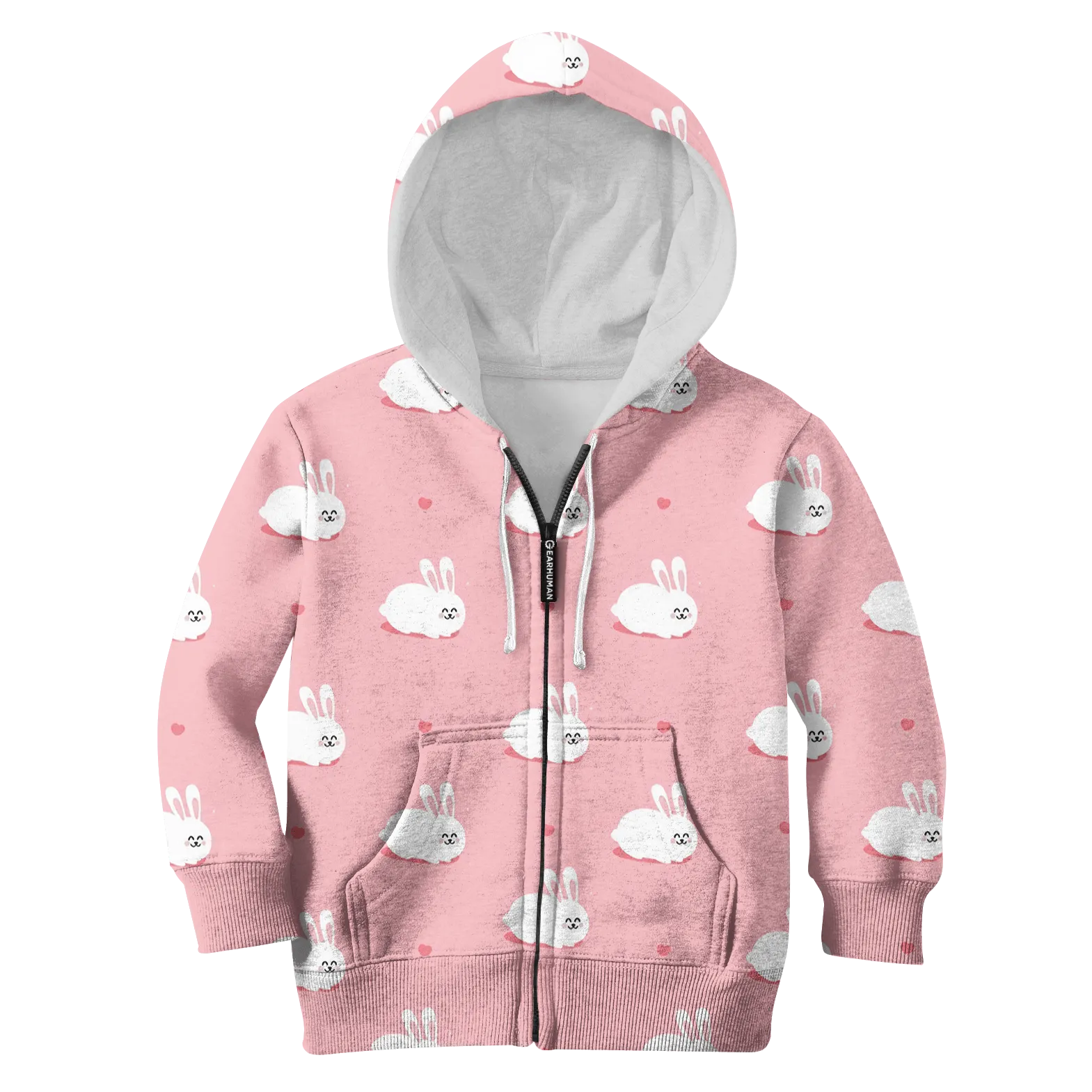 Lovely White Rabbit Custom Cosplay Kid Hoodie