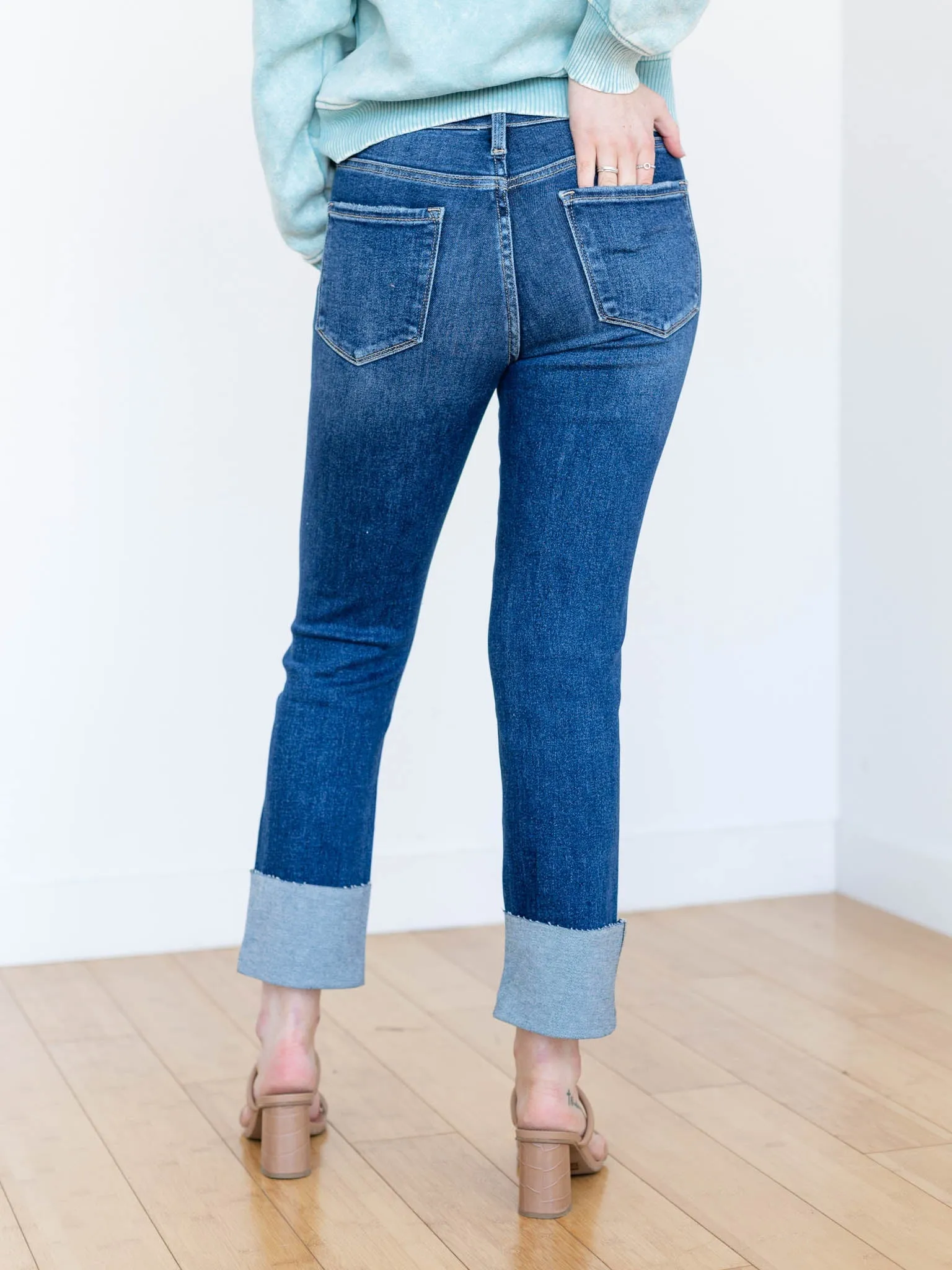 Lovervet Sagacity High Rise Cuff Slim Straight