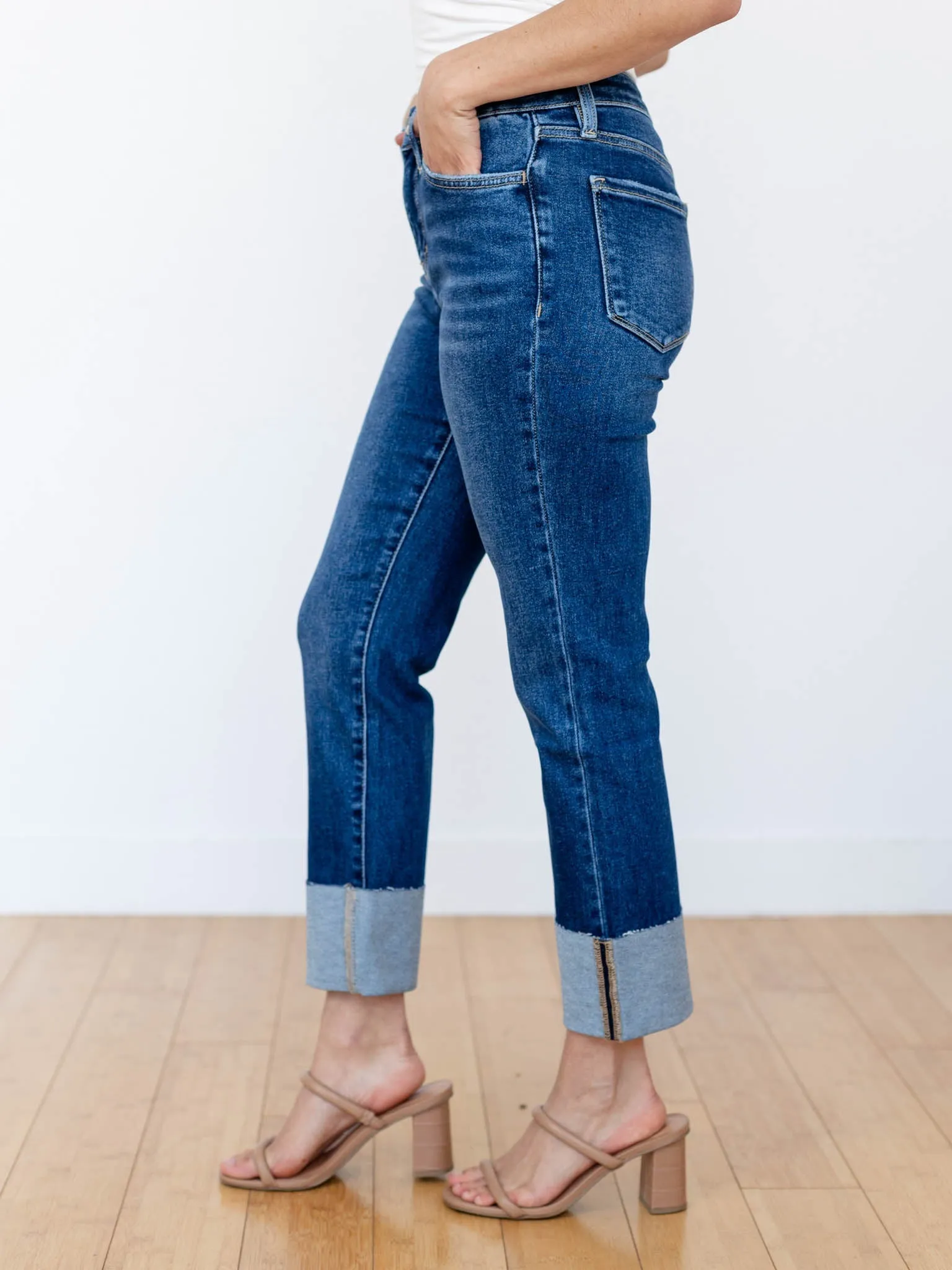 Lovervet Sagacity High Rise Cuff Slim Straight