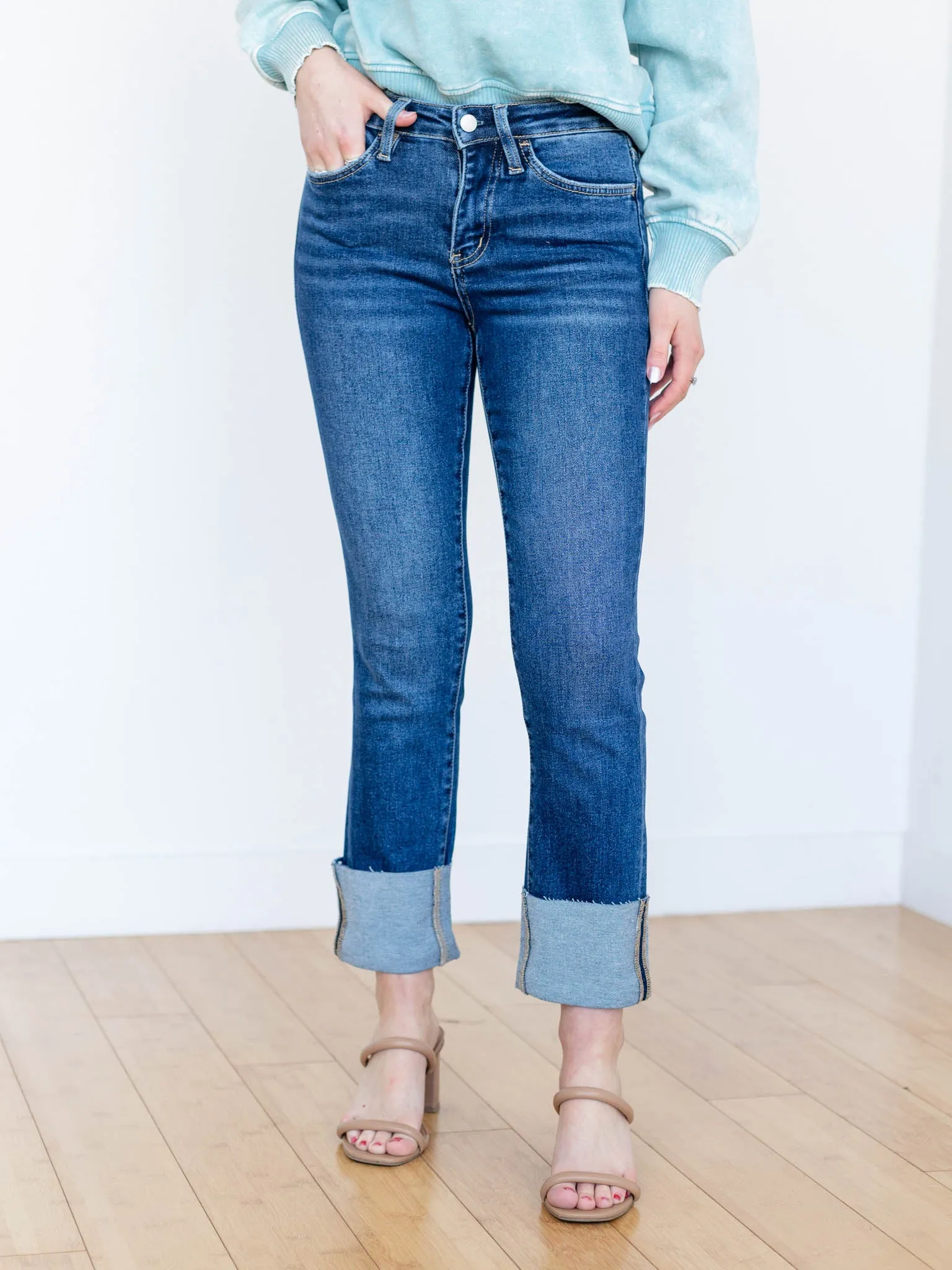 Lovervet Sagacity High Rise Cuff Slim Straight