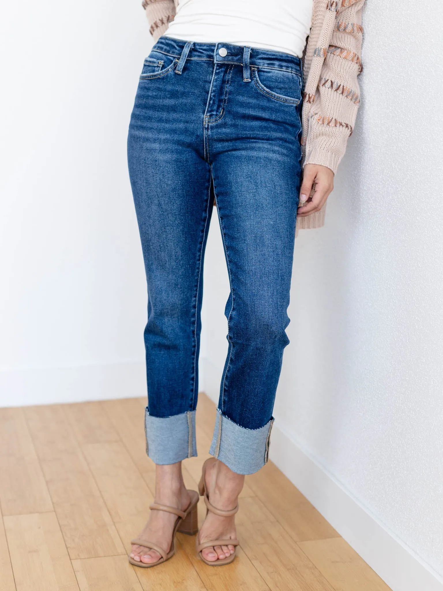 Lovervet Sagacity High Rise Cuff Slim Straight
