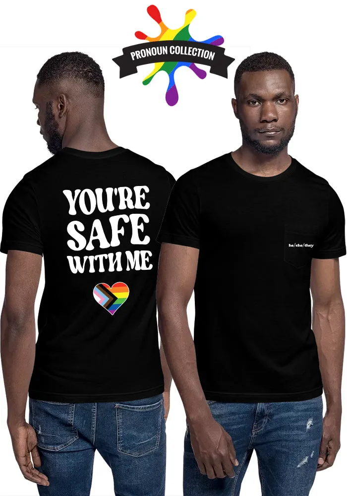 <b>He/She/They</b> Pronoun Pocket T-Shirt