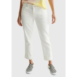 Lucky Brand Size 4/27 Mid Rise Sweet Crop White Jeans MSRP $80 NWT w/ defect