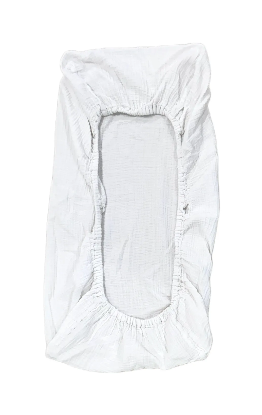 Lulujo muslin fitted bassinet sheet