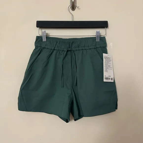 Lululemon Cinchable Waist High-Rise Woven Short 3.5&quot;Medium Forest! NWT