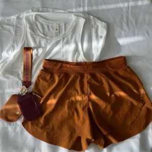 Lululemon Find Your Pace High-Rise Lined Short 3&quot;-Butternut Brown- Size 6