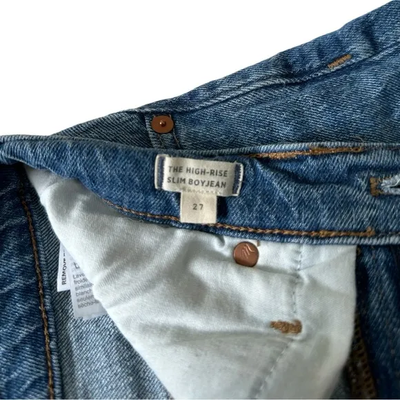 Madewell High-Rise Slim Boyjean Jeans Size 27