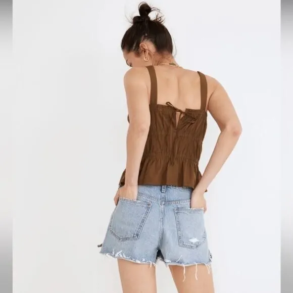 Madewell Relaxed Denim Shorts in Madera Wash: Side-Slit Edition DM5531 size 29