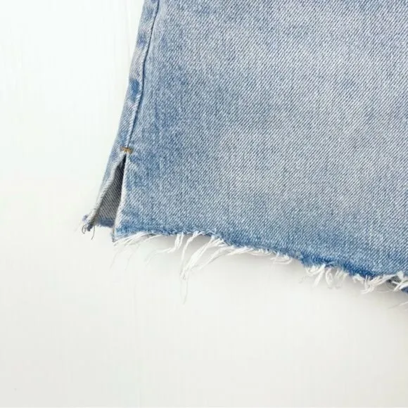 Madewell Relaxed Denim Shorts in Madera Wash: Side-Slit Edition DM5531 size 29