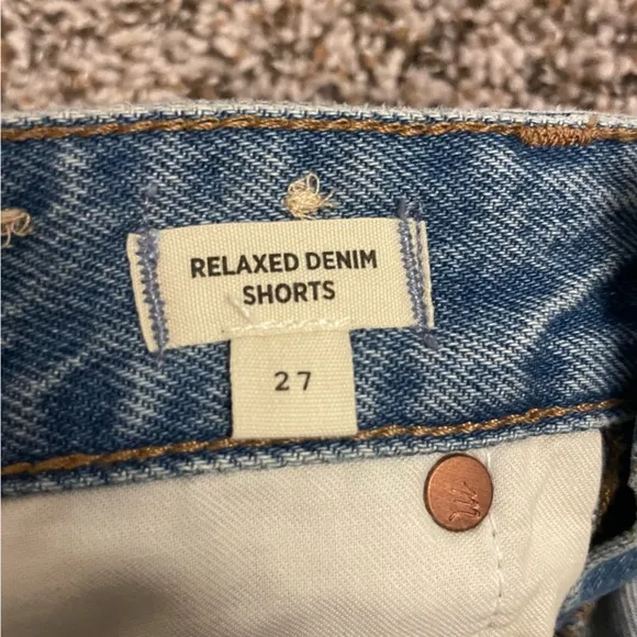 Madewell Relaxed Denim Shorts sz 27