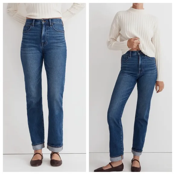 Madewell The '90s Straight Jean in Penwood Wash: BCRF Selvedge Edition SZ 25