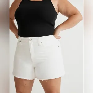 MADEWLL PLUS RELAXED DENIM SHORTS TILE WHITE SIZE 14W NEW WITH TAGS