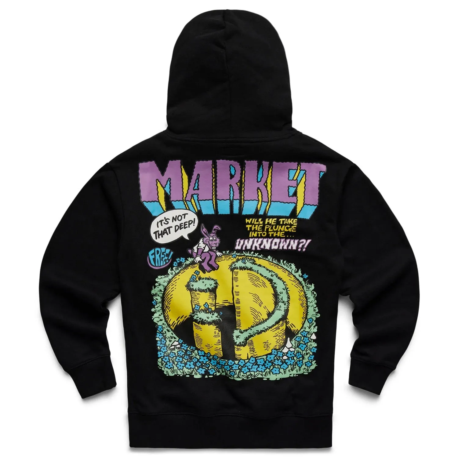 Market Men Smiley Into The Unknown Hoodie Black