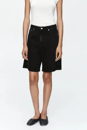 MARLE RELAXED JEAN SHORT BLACK