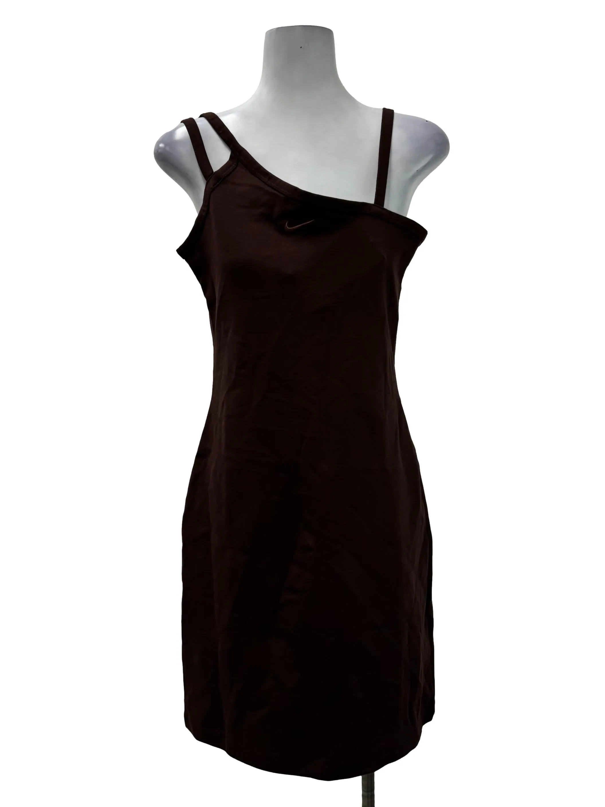 Maroon Basic Fitted Mini Dress