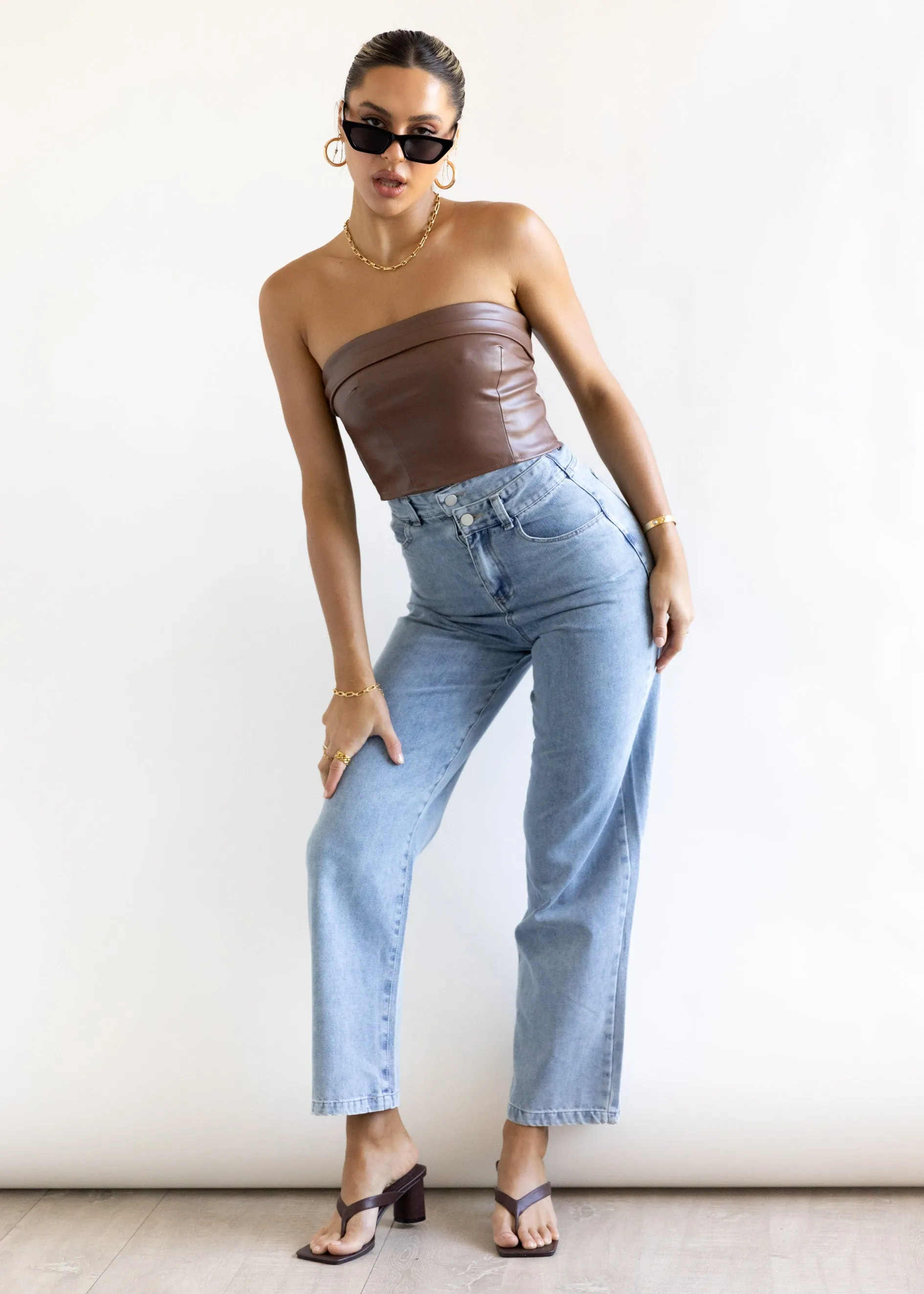 Masse Wide Leg Jeans - Denim Blue