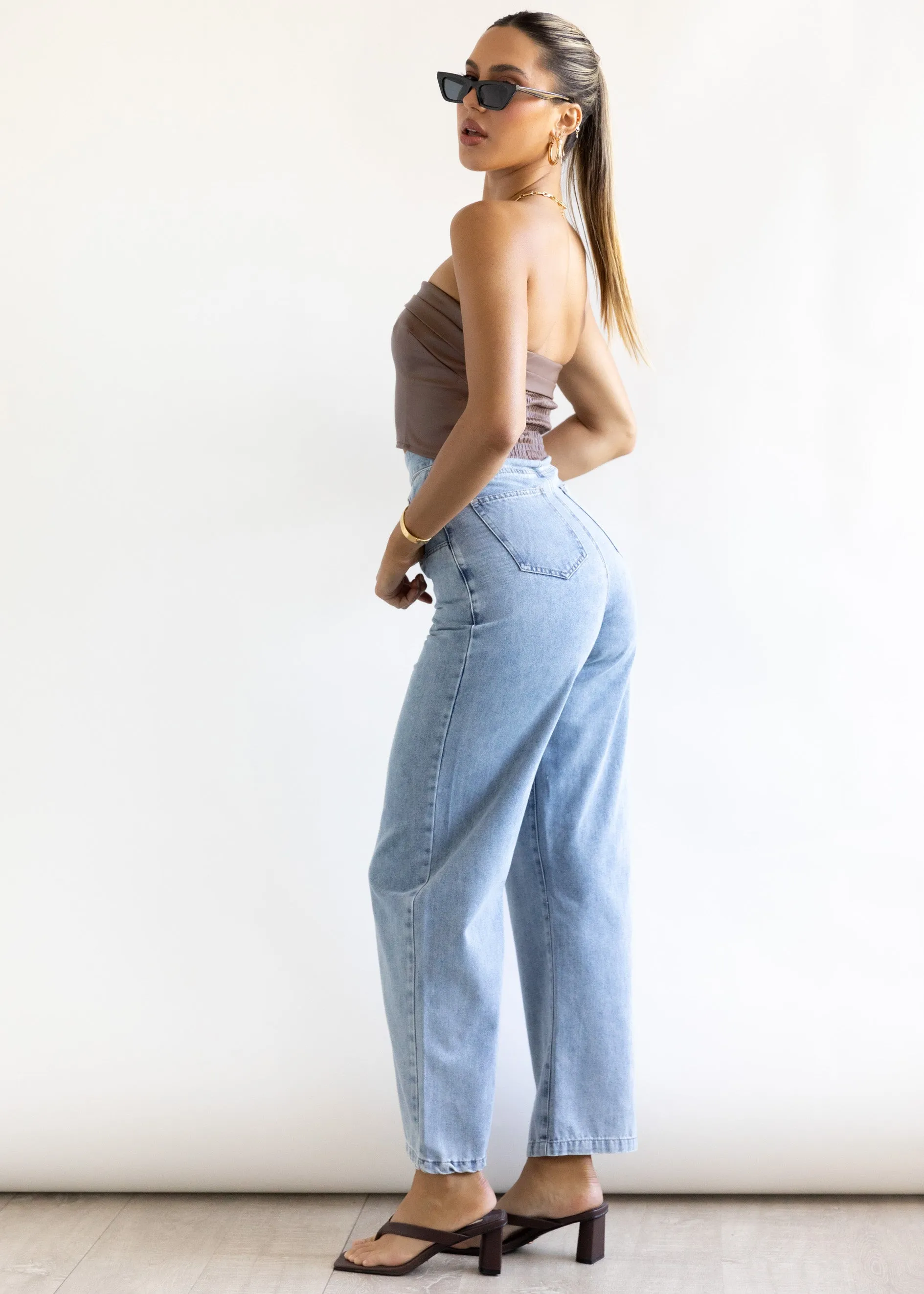 Masse Wide Leg Jeans - Denim Blue