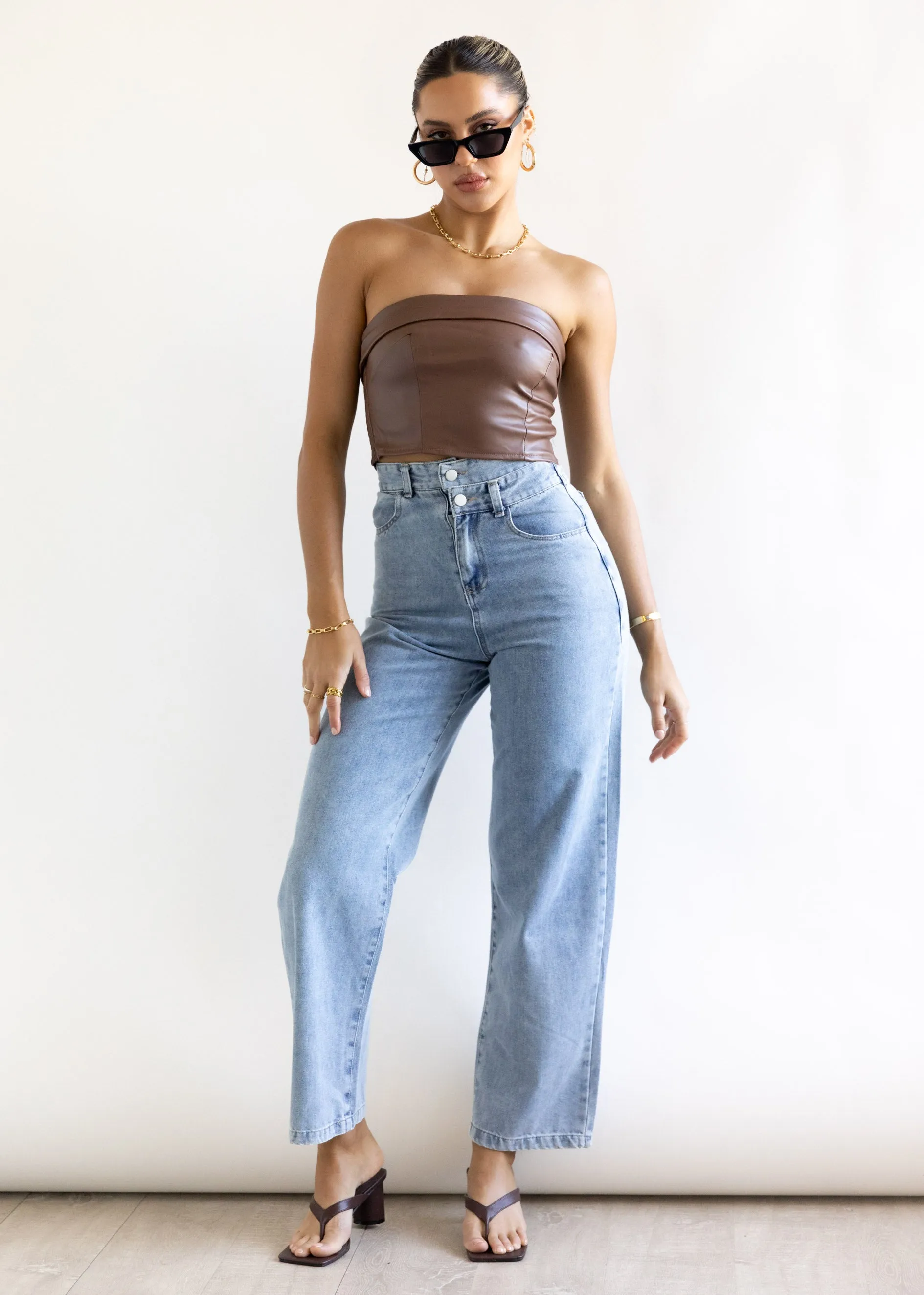 Masse Wide Leg Jeans - Denim Blue