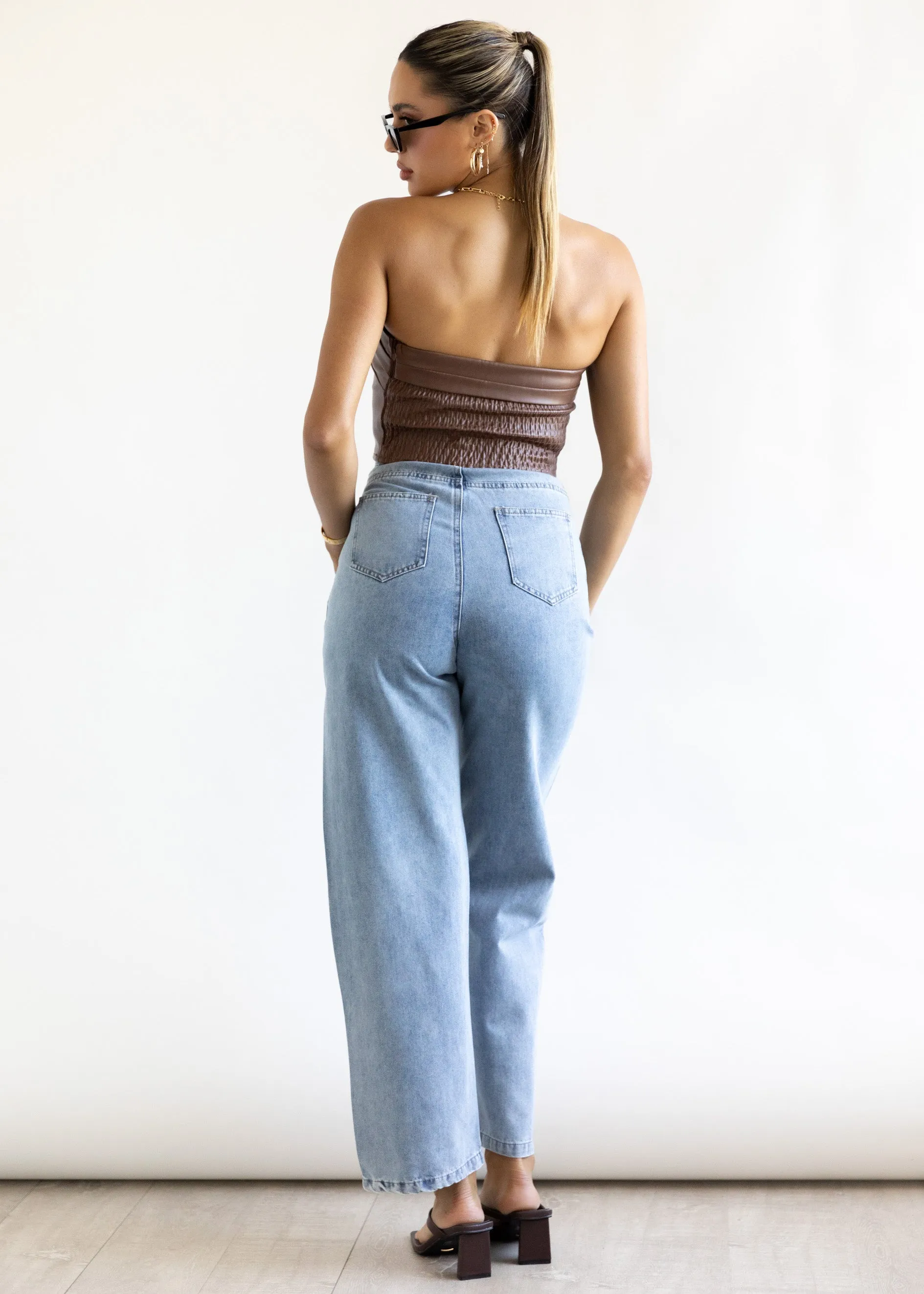 Masse Wide Leg Jeans - Denim Blue