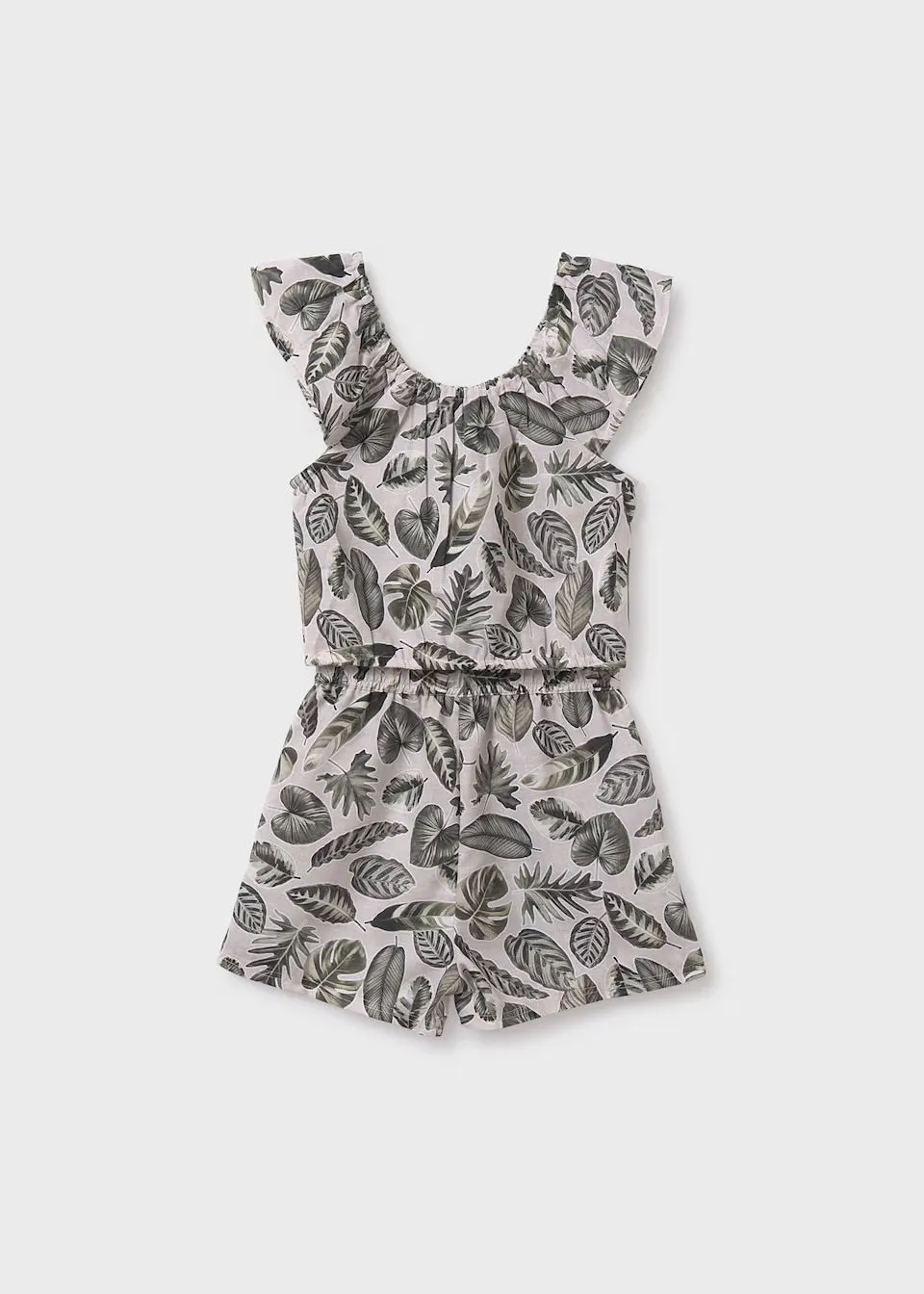 Mayoral Older Girls Printed Shorts Set 6220 Khaki