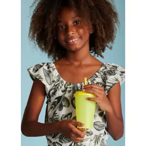 Mayoral Older Girls Printed Shorts Set 6220 Khaki