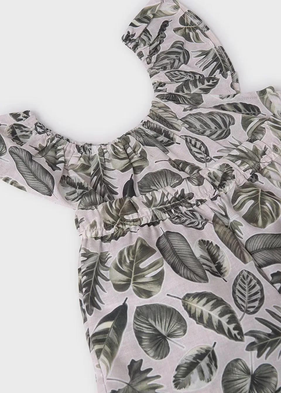 Mayoral Older Girls Printed Shorts Set 6220 Khaki