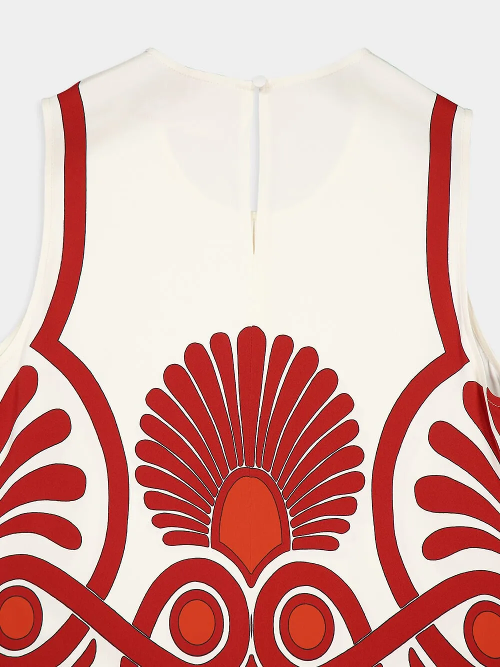 Medallion Placée Cream Stretch Tunic