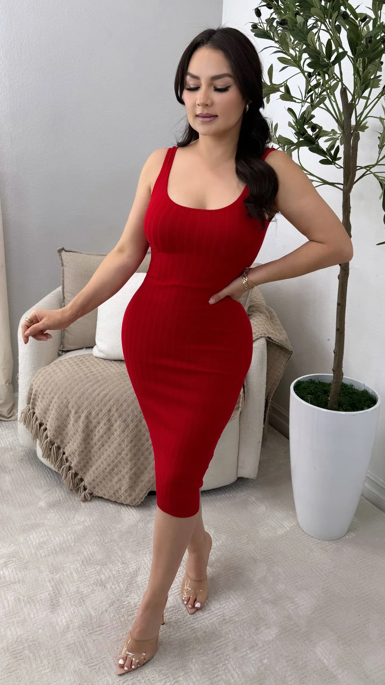 MELROSE RED DRESS