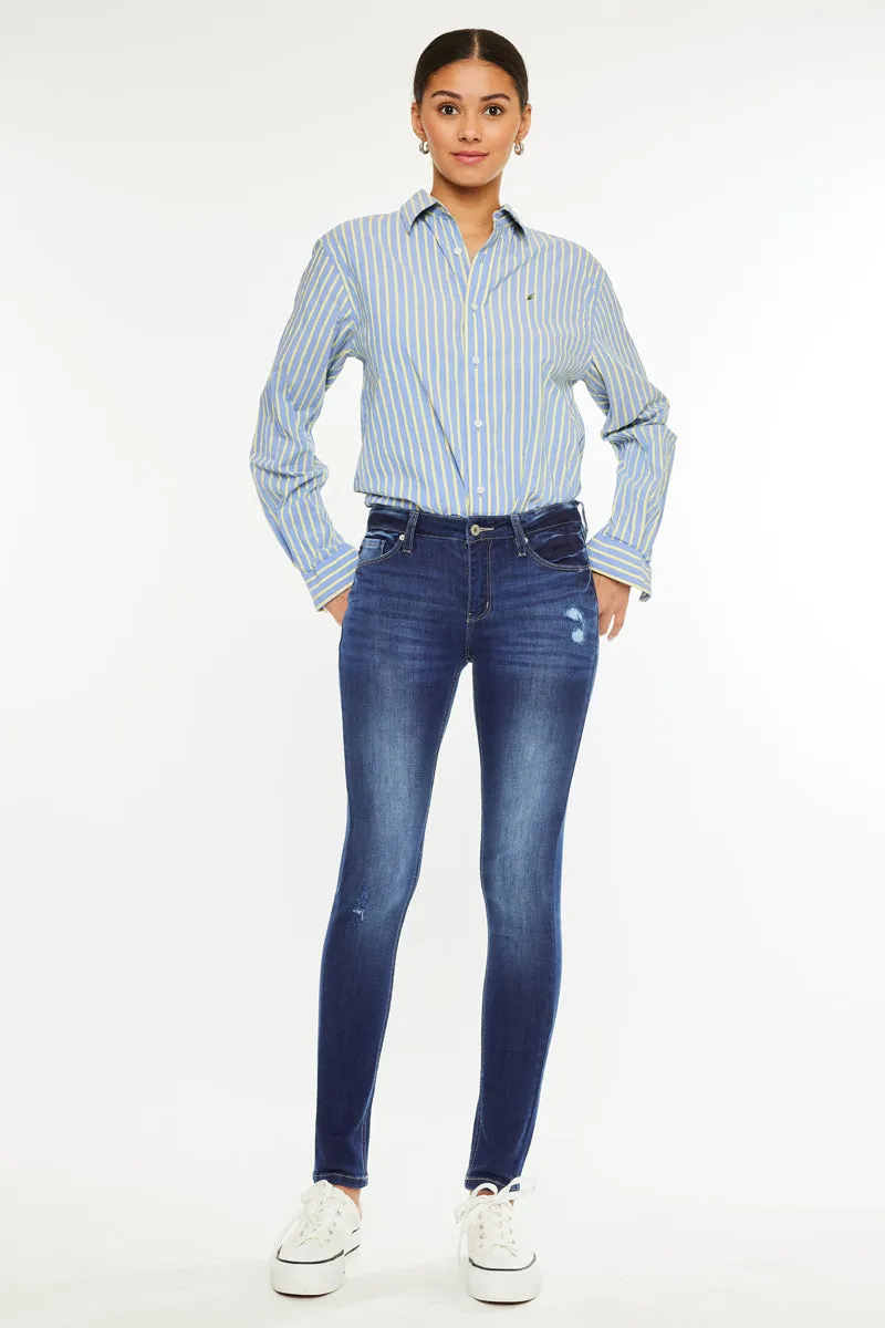 Mendy Mid Rise Super Skinny Jeans