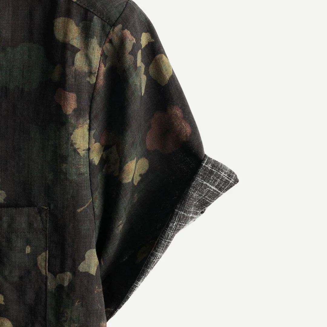 Men’s Retro Faded Floral Airy Shirt