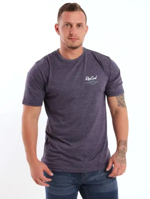 Men's Too Easy Script Tee - Navy Melange