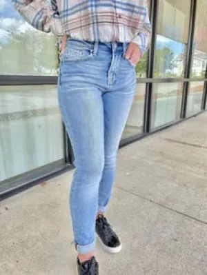 Mid Rise Relaxed Skinny Jeans