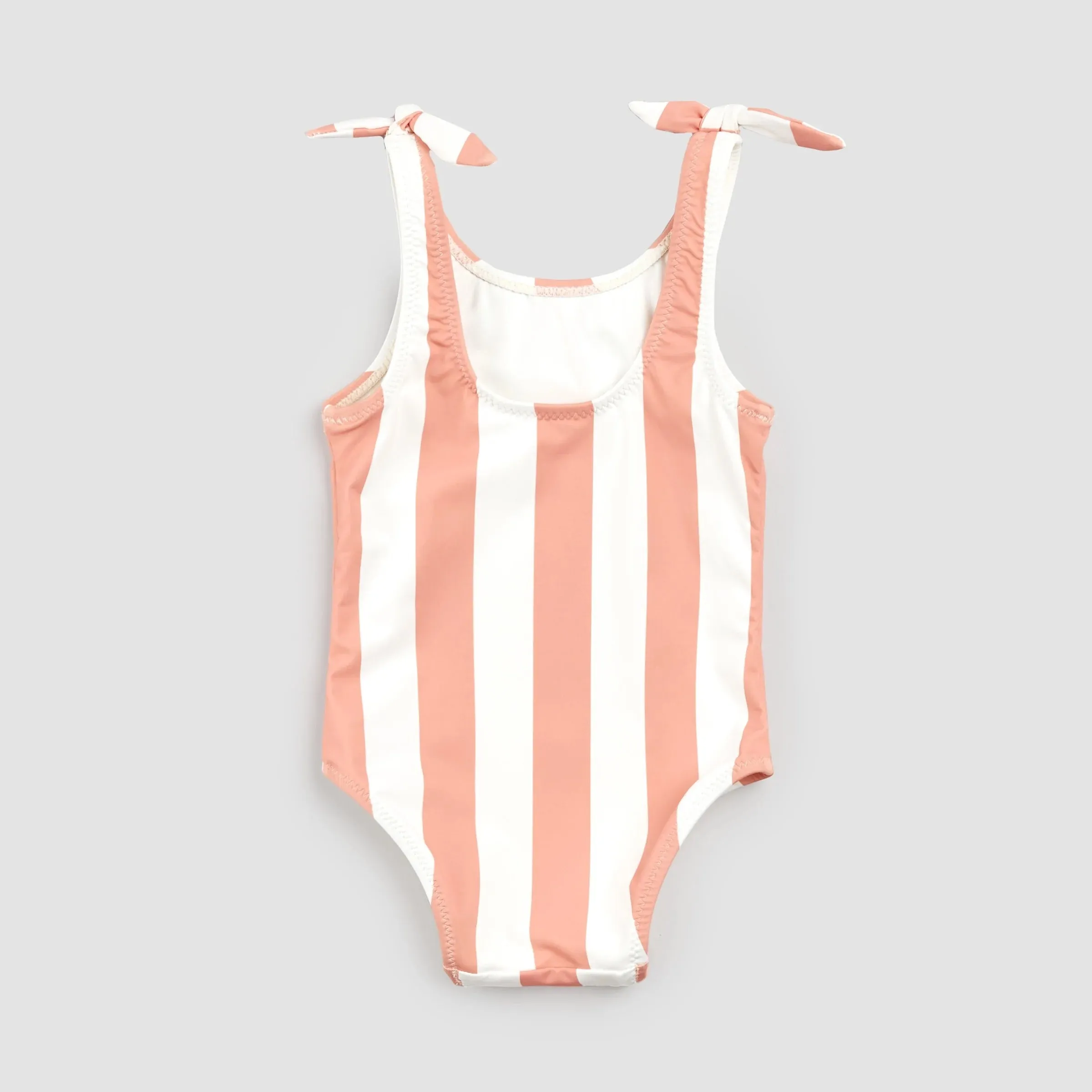 Miles The Label - Coral Striped Swimsuit