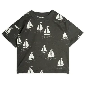 Mini Rodini - Sailing Boats T-shirt - grey