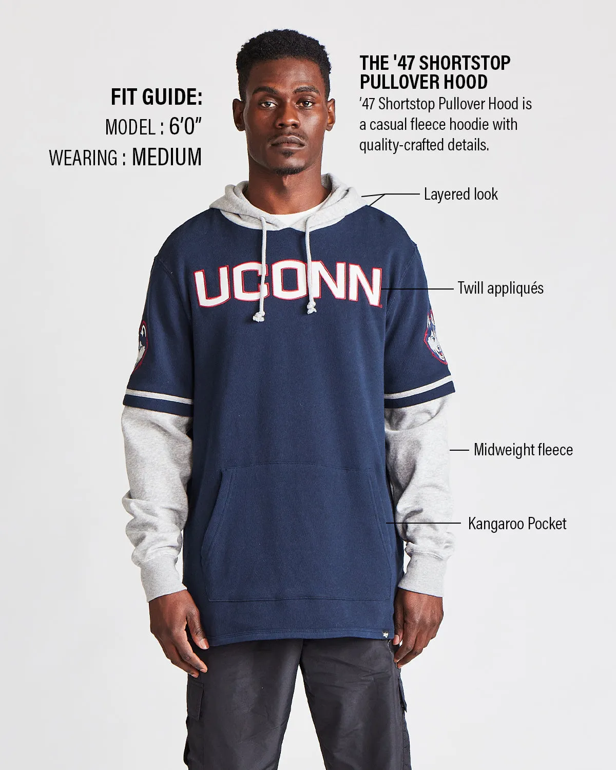 MINNESOTA TWINS COOPERSTOWN TRIFECTA '47 SHORTSTOP PULLOVER HOOD
