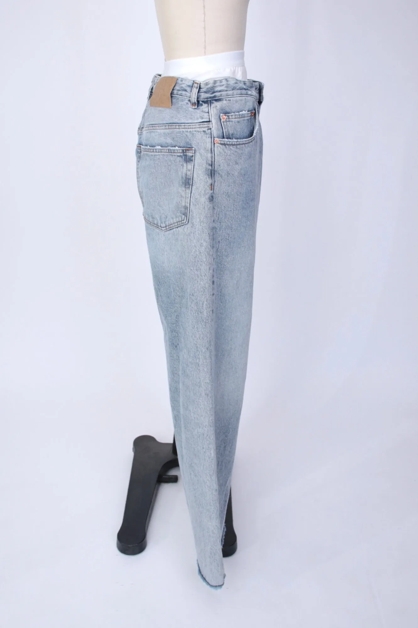 MM6 Maison Margiela Layered Wide-Leg Jeans