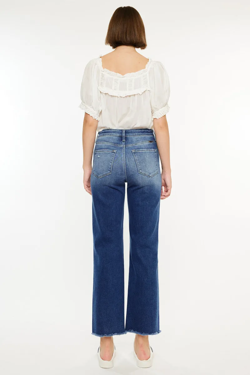 Mollie High Rise 90's Criss Cross Jeans