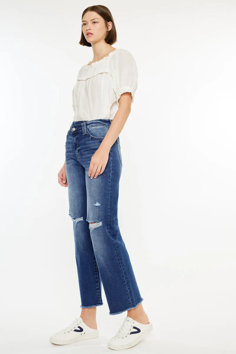 Mollie High Rise 90's Criss Cross Jeans