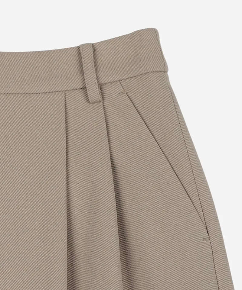 Monday Flow Relaxed Knee Length Shorts - Beige