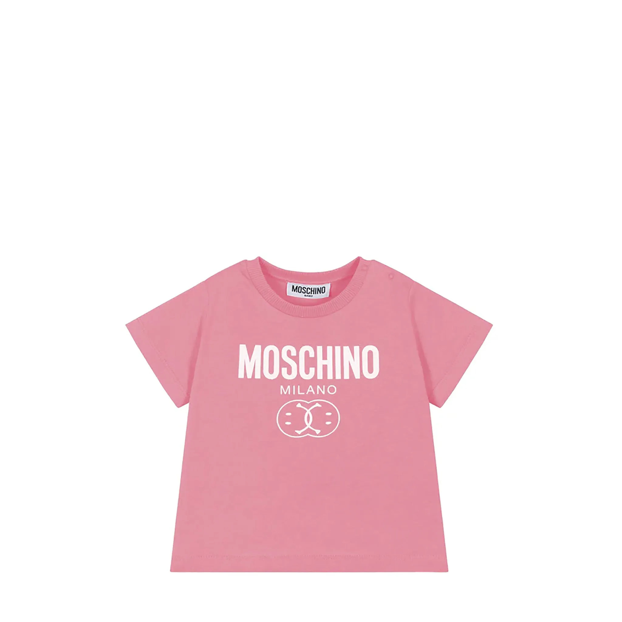 Moschino Kids Smiley Milano Logo T-Shirt