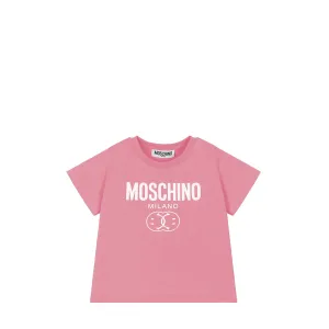 Moschino Kids Smiley Milano Logo T-Shirt
