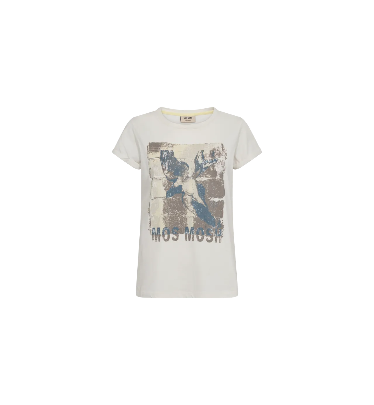 Mosmosh Flori Off-white Abstract Bird T-shirt