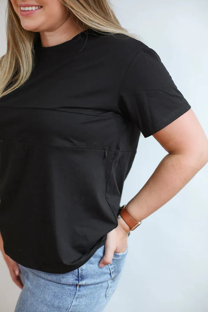 Movemama Nursing Tee w/ Full Zip