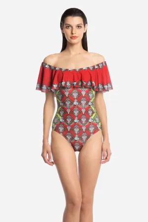 Mu.lan Ruffled One Piece - (40% Markdown)