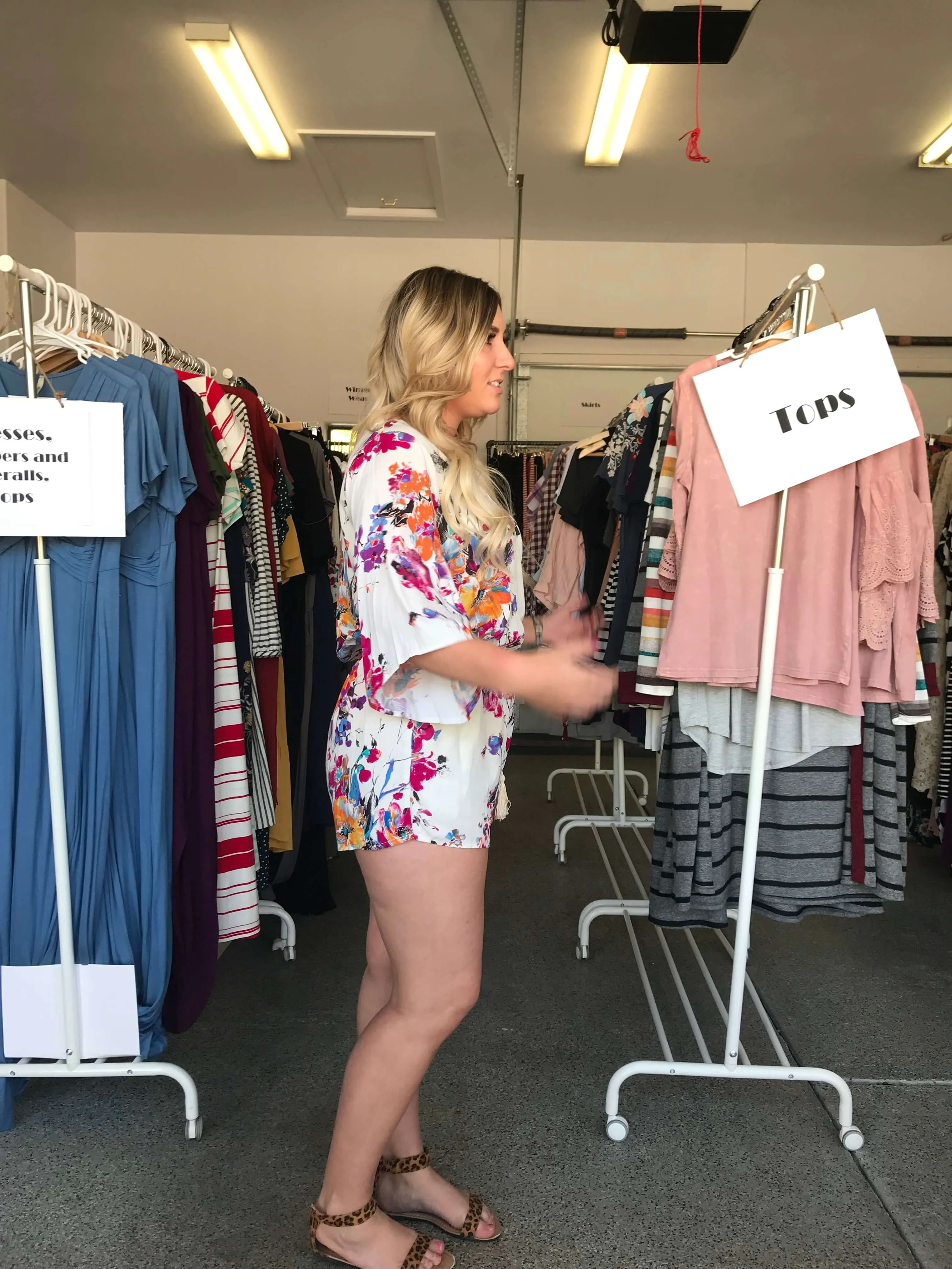Multi Colored Bouquet Romper Shorts