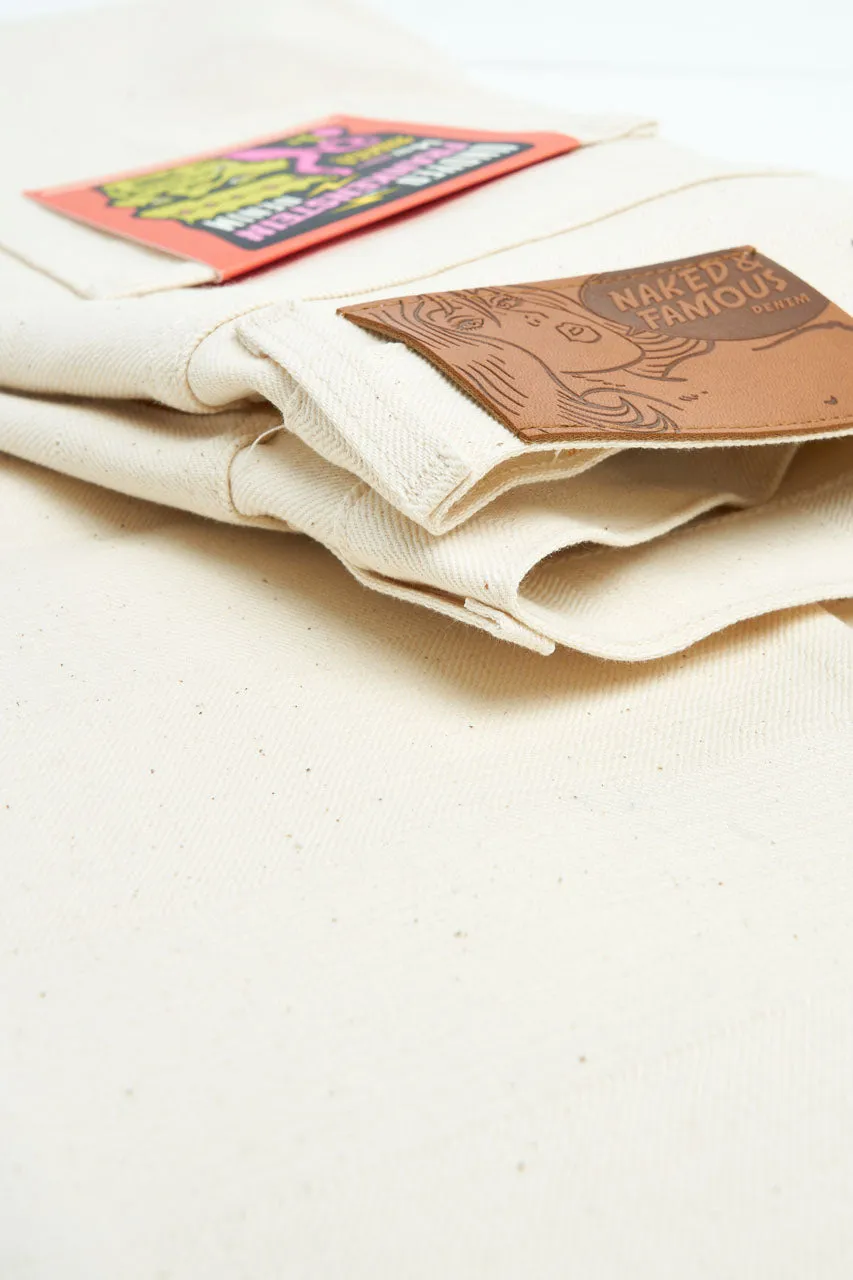 Naked & Famous Denim Easy Guy Undyed Frankenstein Denim