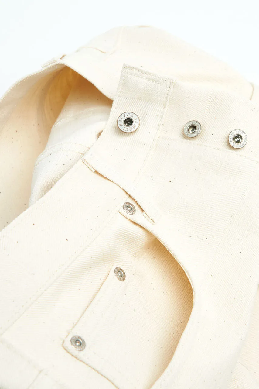 Naked & Famous Denim Easy Guy Undyed Frankenstein Denim