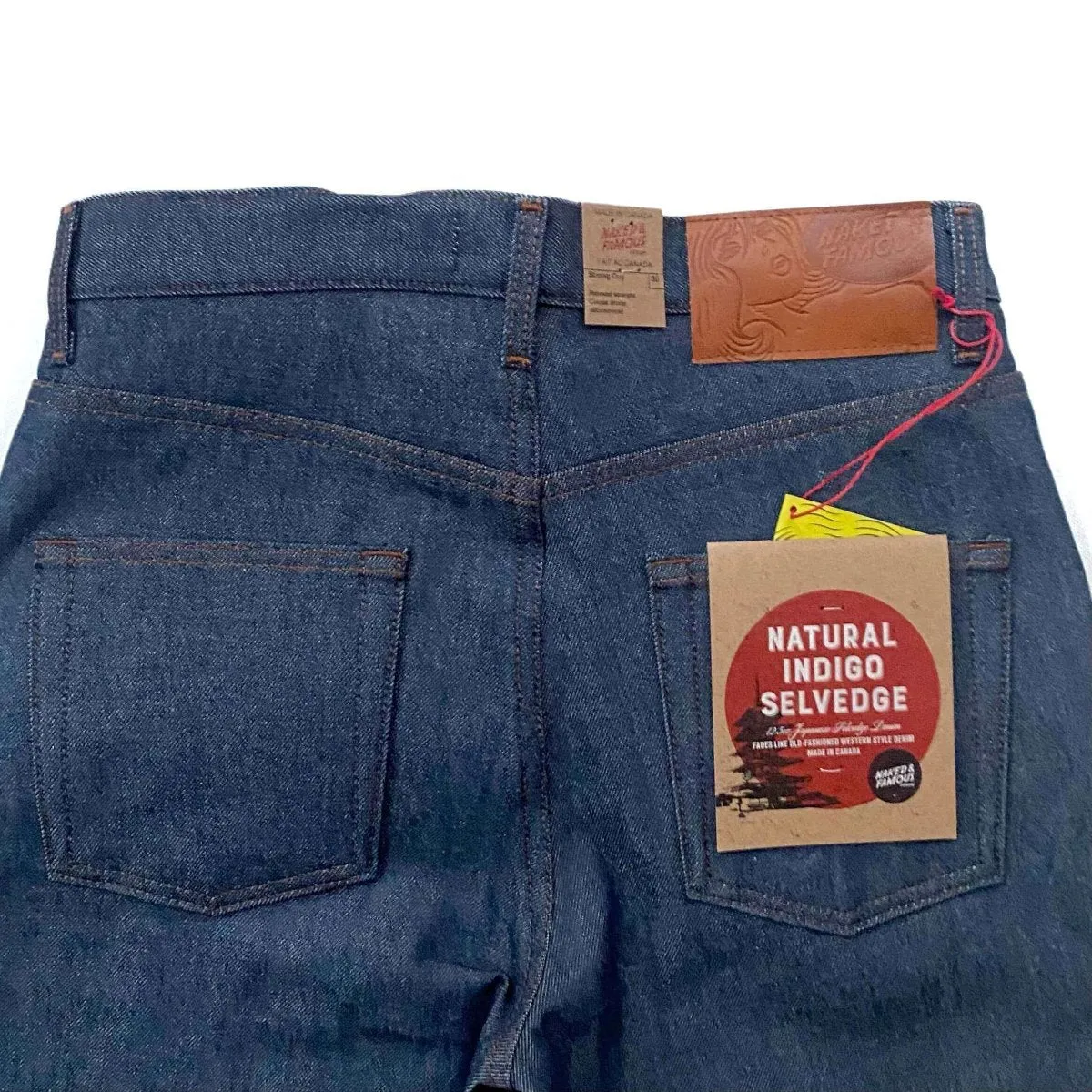 Naked & Famous Denim Natural Indigo Selvedge - Strong Guy Jeans