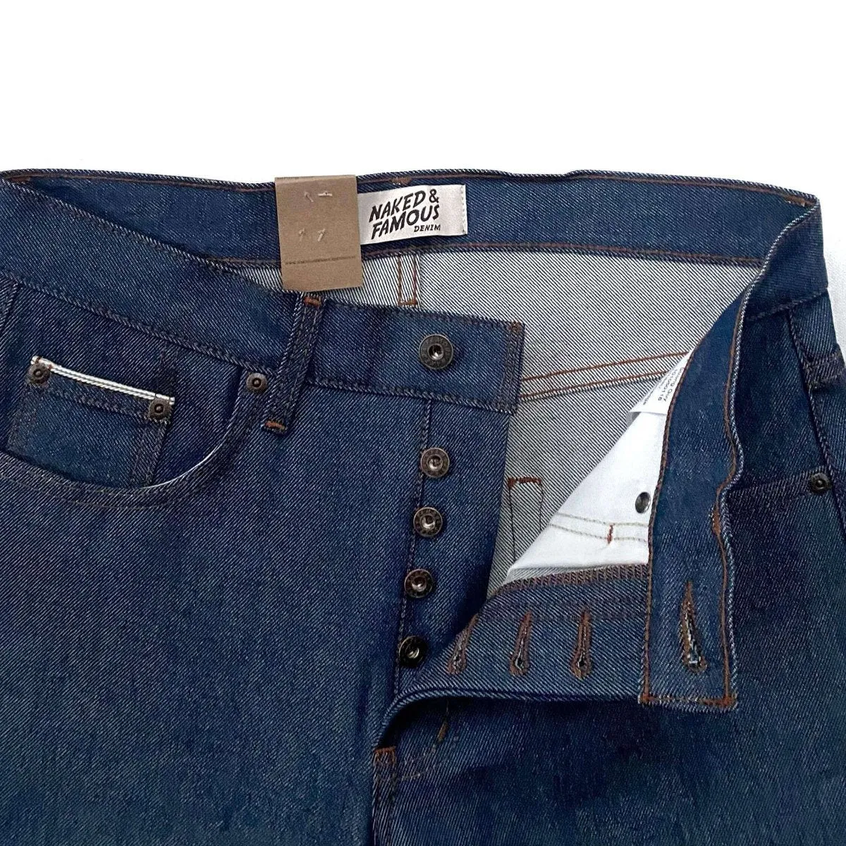 Naked & Famous Denim Natural Indigo Selvedge - Strong Guy Jeans