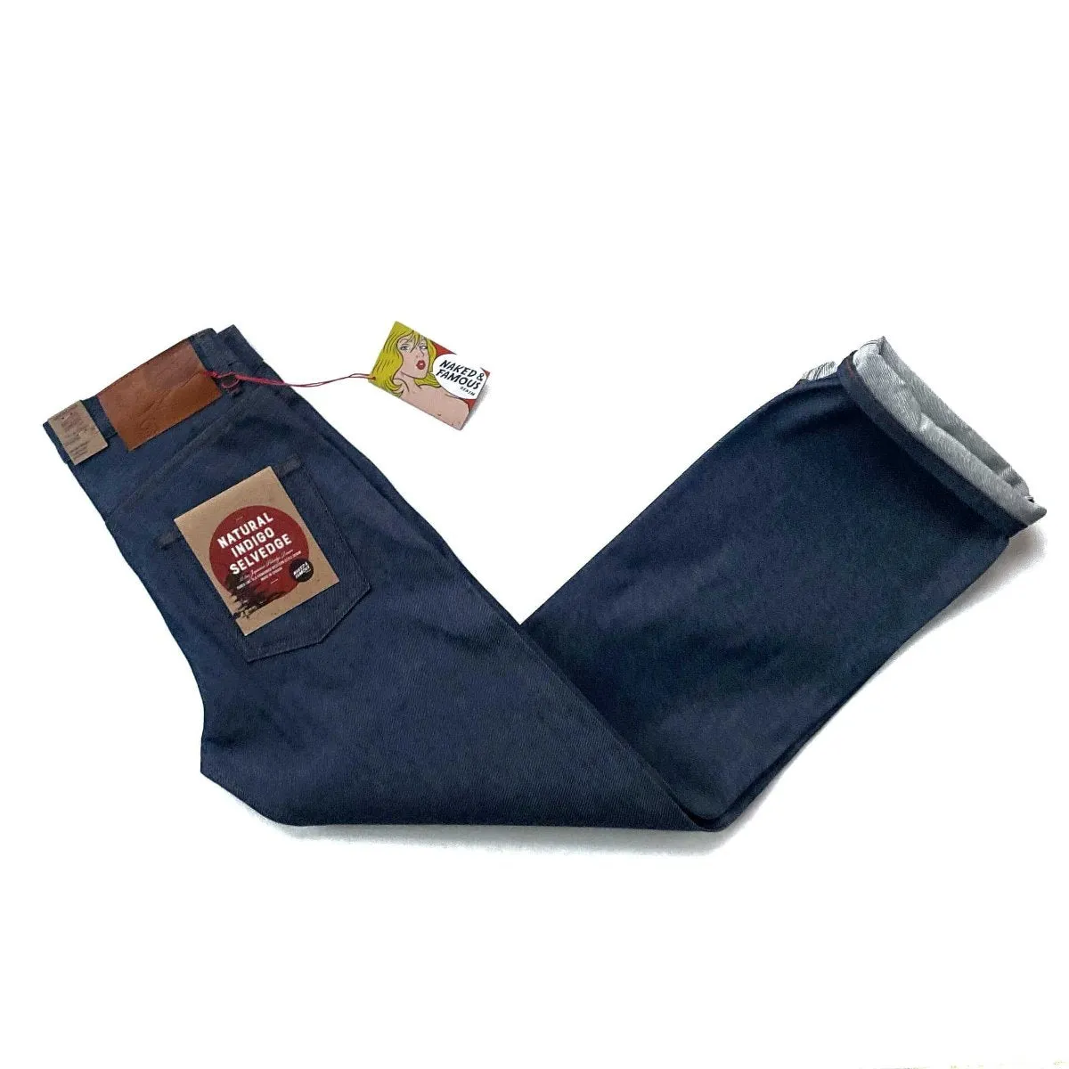 Naked & Famous Denim Natural Indigo Selvedge - Strong Guy Jeans